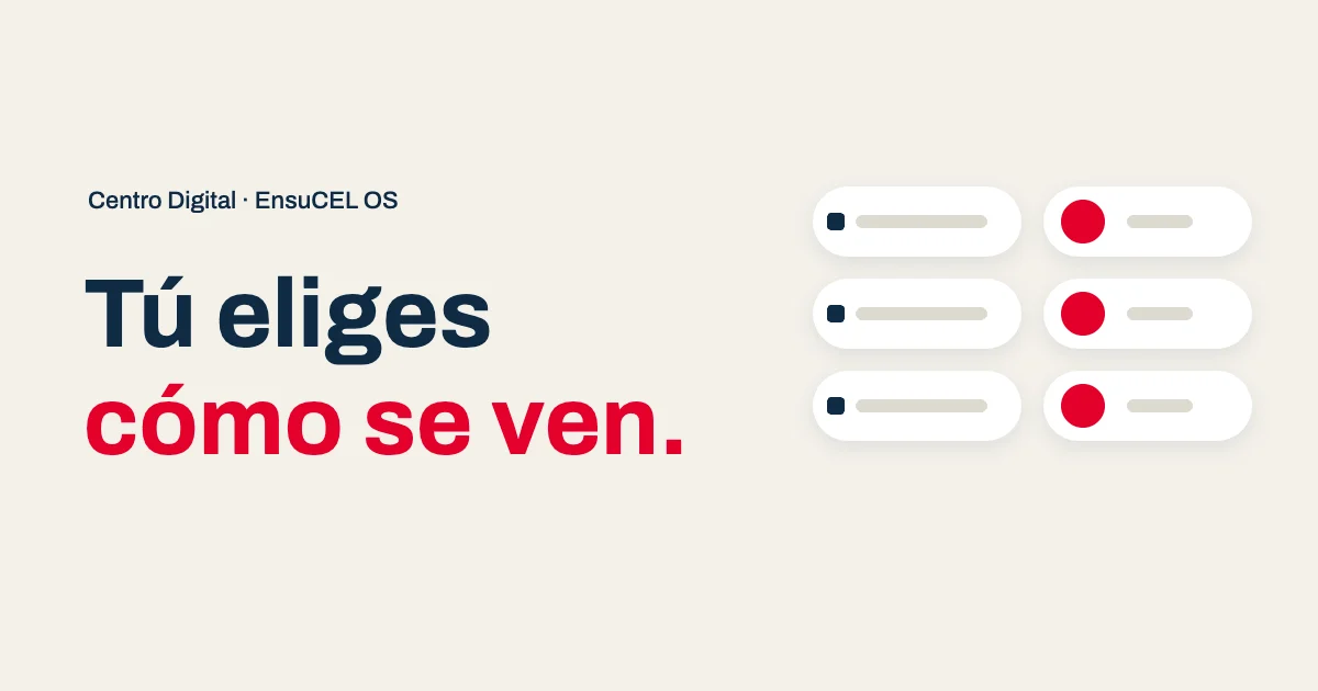 Lista clásica o insignias circulares: tú eliges cómo se ven los botones de tu Centro Digital