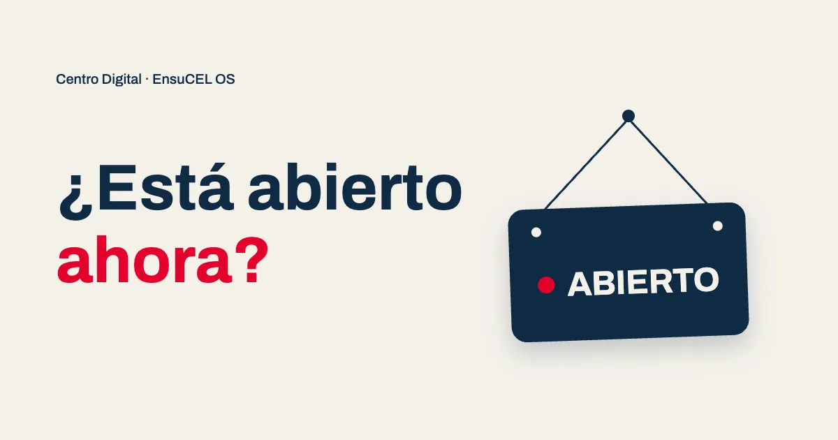 Presencia digital para restaurantes: si está abierto ahora, resuelto en tu Centro Digital antes de que te llamen