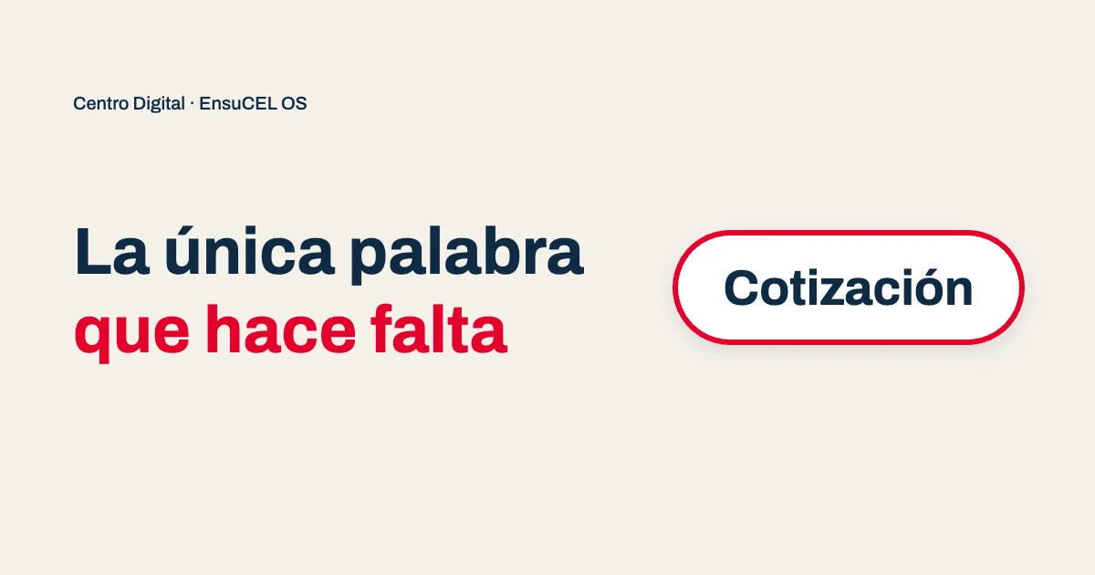 Servicios con precio en tu Centro Digital: un número exacto o Cotización, la única palabra que hace falta
