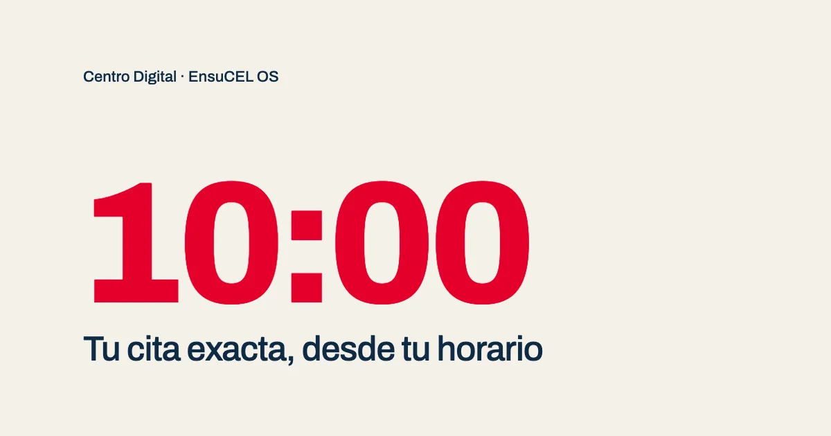 Hora 10:00 en rojo: botón para agendar cita por WhatsApp con horas exactas calculadas del horario de tu negocio